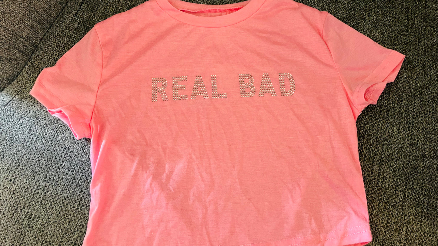 Real Bad Pink Pink Crop Top