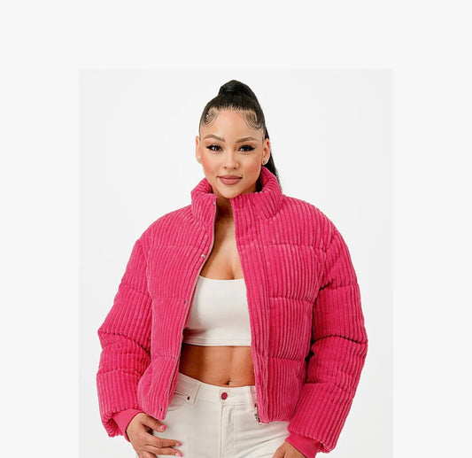 Pretty Pink Corduroy Jacket